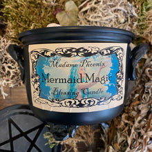 Load image into Gallery viewer, Mermaid Blessing Water Spirit Cauldron Candle
