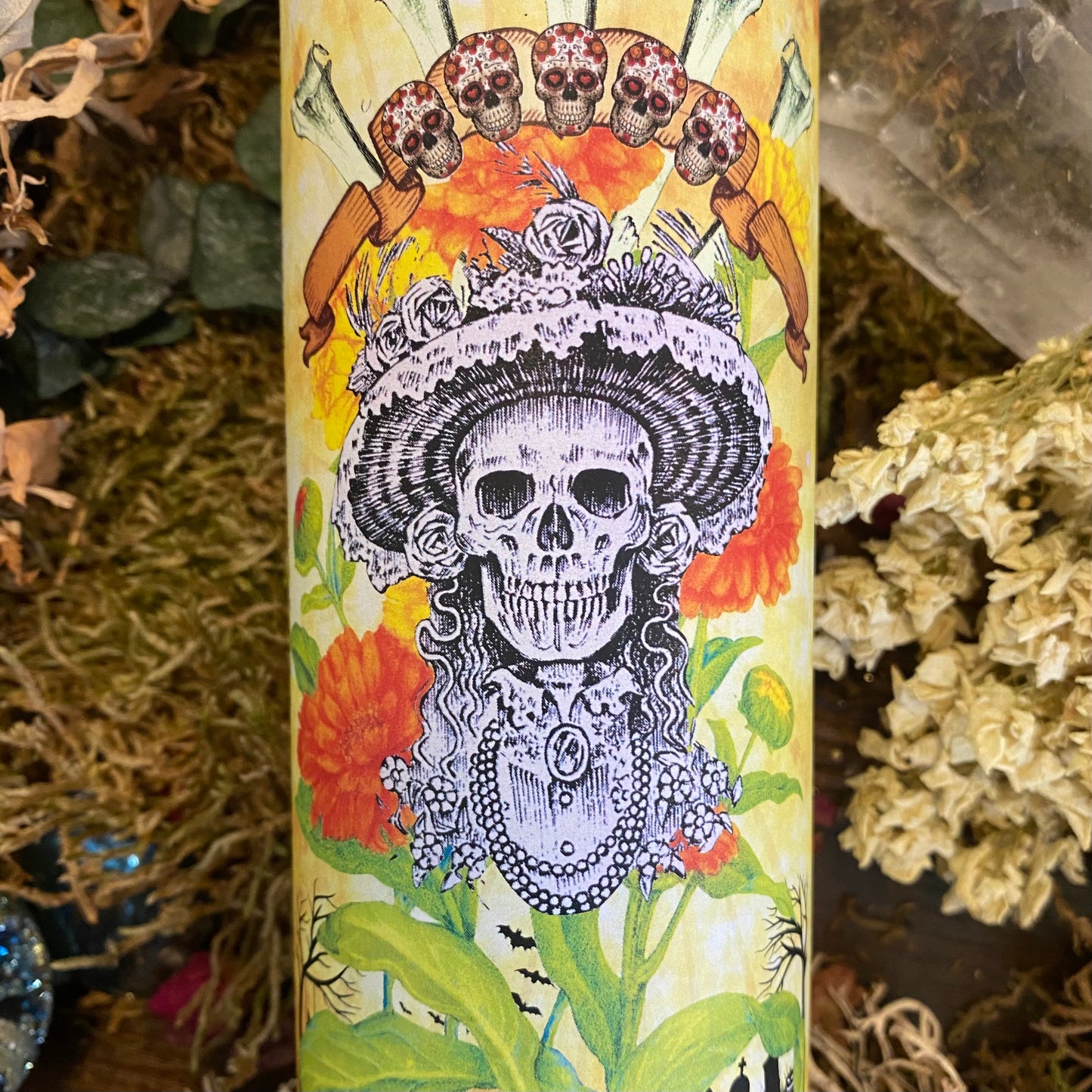Bougie de sort magique offerte par l’ancêtre du Jour des Morts