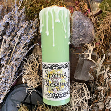 Load image into Gallery viewer, Spring Blessing Renewal &amp; Inspiration Spell Candle
