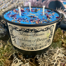 Load image into Gallery viewer, Cauldron of Brigid Imbolc Goddess Altar Spell Candle
