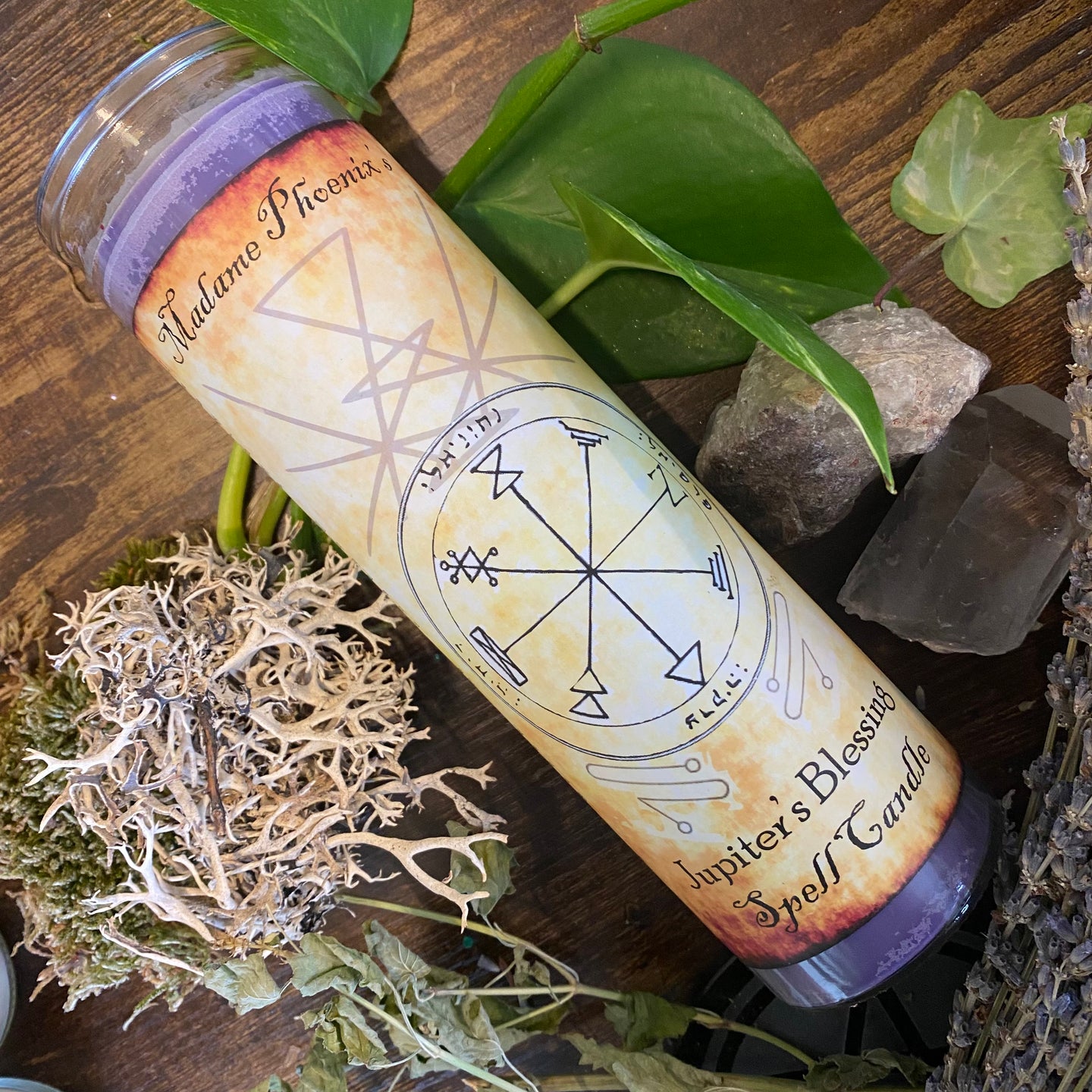 Planetary Magic Jupiter Blessing Spell Candle