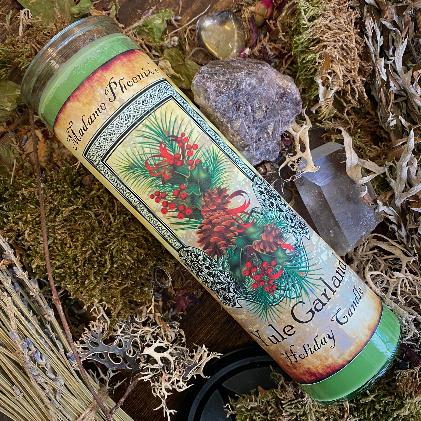 Bougie magique de vacances de guirlande de Noël