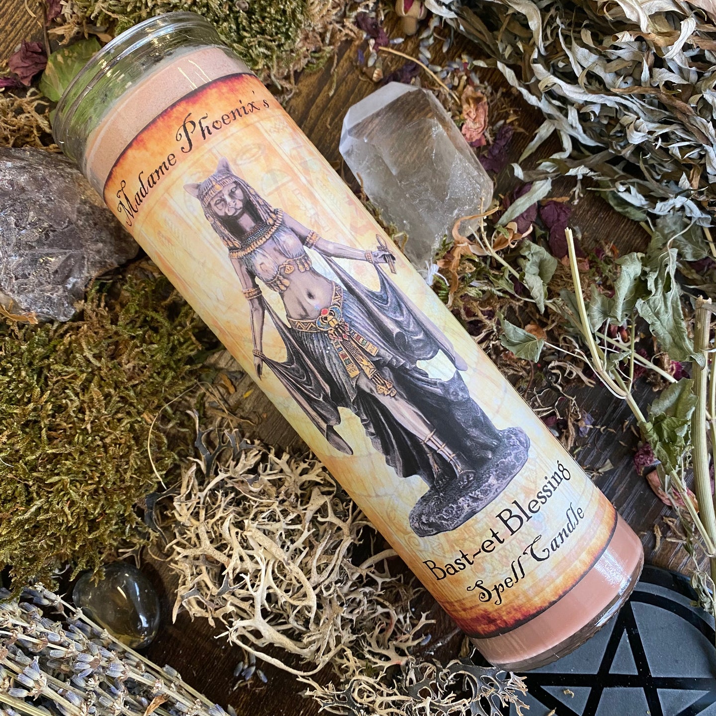 Bast Goddess 7 day Blessing Candle
