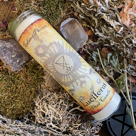 Luciferian Altar Candle
