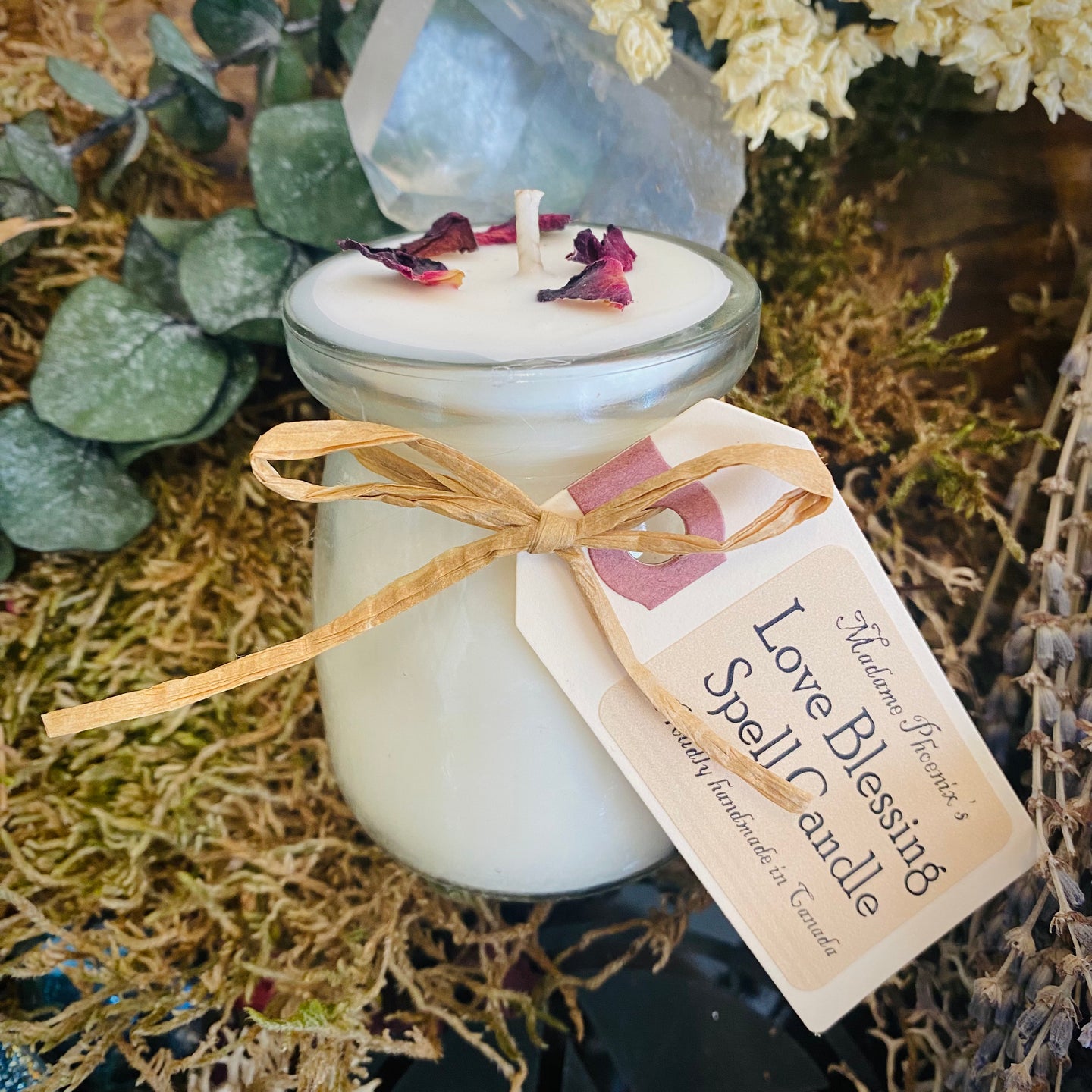 Love Blessing Mini Spell Candles with Essential Oil Magical Blend