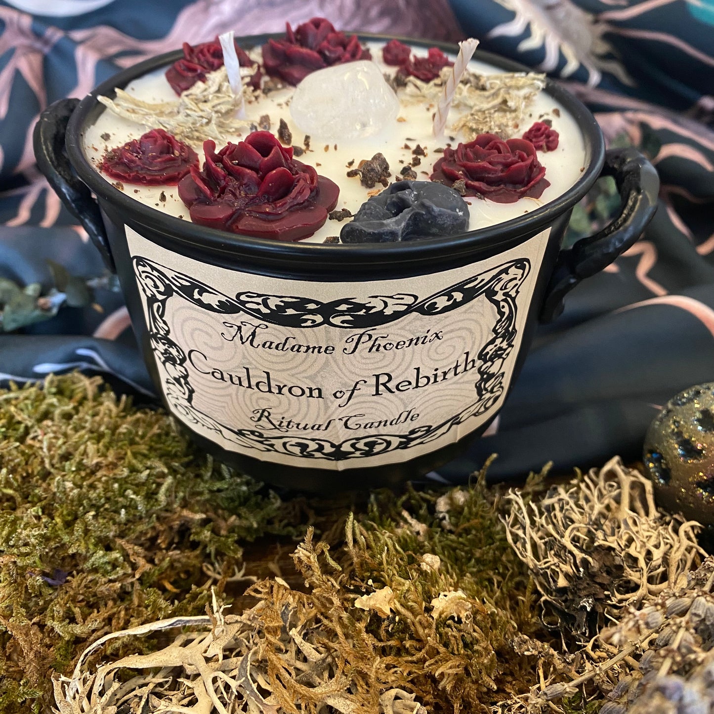 Chaudron de bougies de sort de renaissance