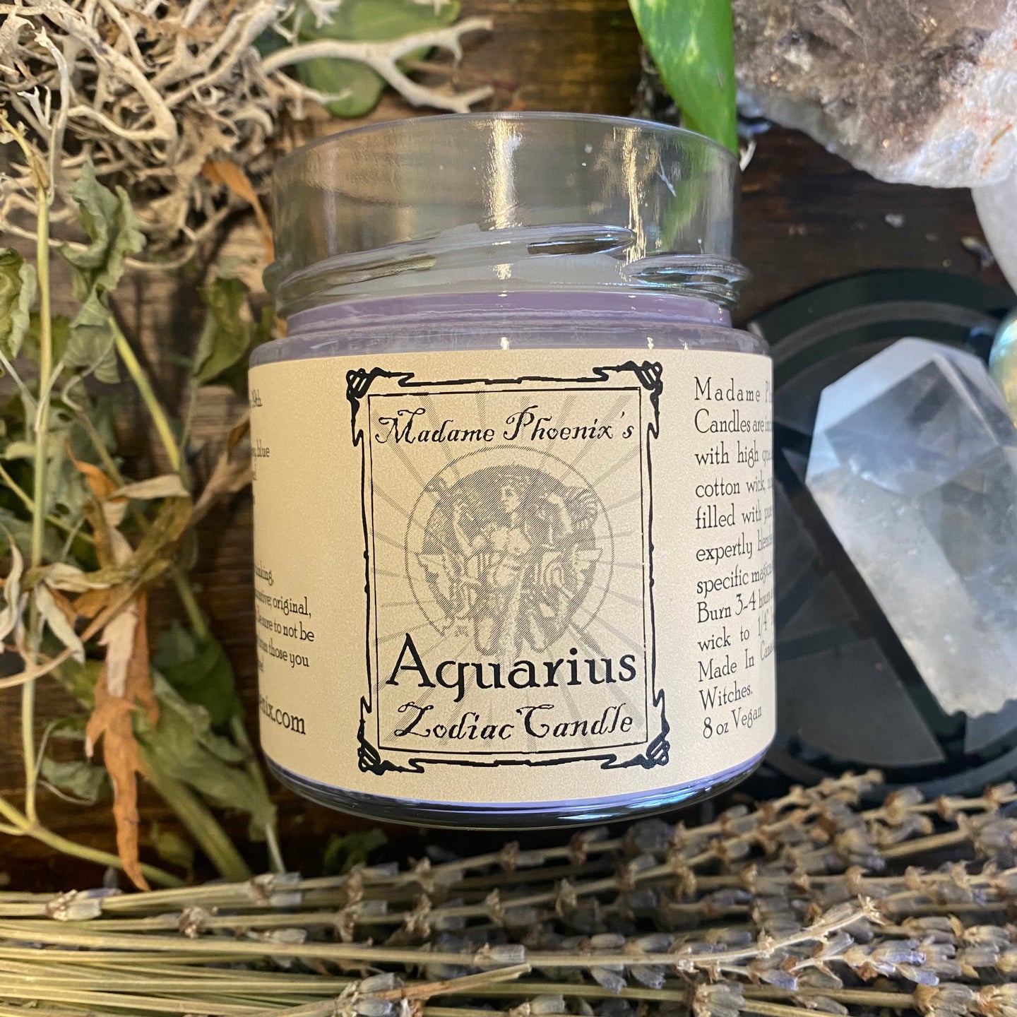 Zodiac Magic Aquarius Spell Candle