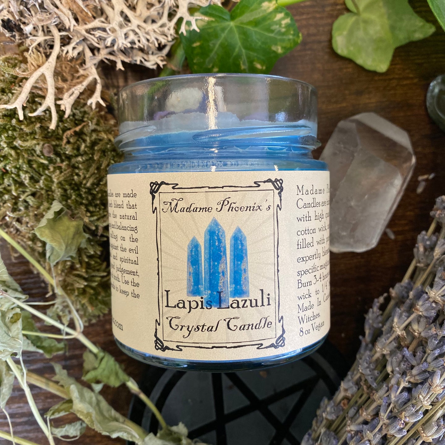 Crystal Magic Lapis Lazuli Candle