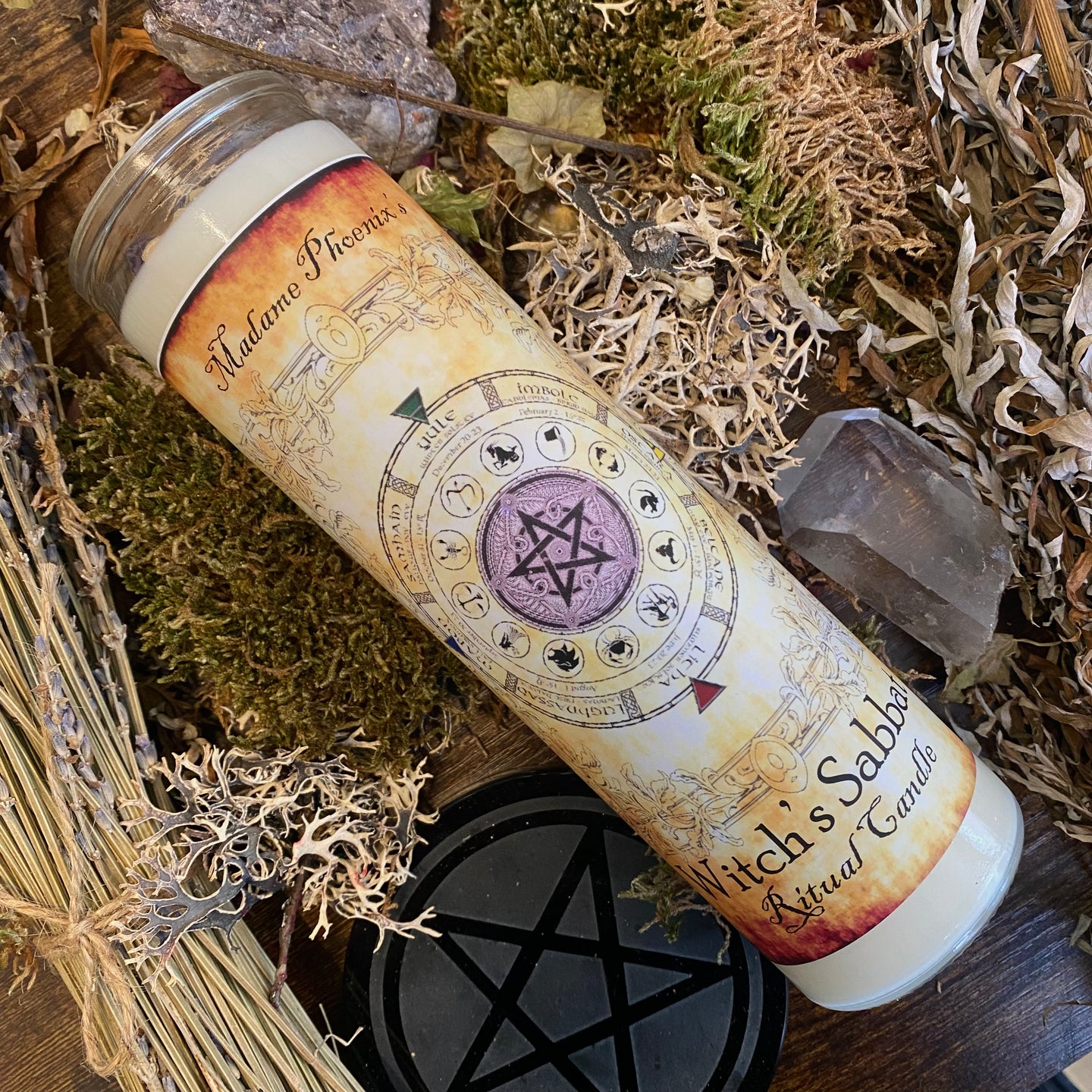 Witches Sabbat Altar Ritual Candle