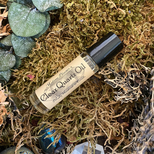Clear Quartz Crystal Roller Oil