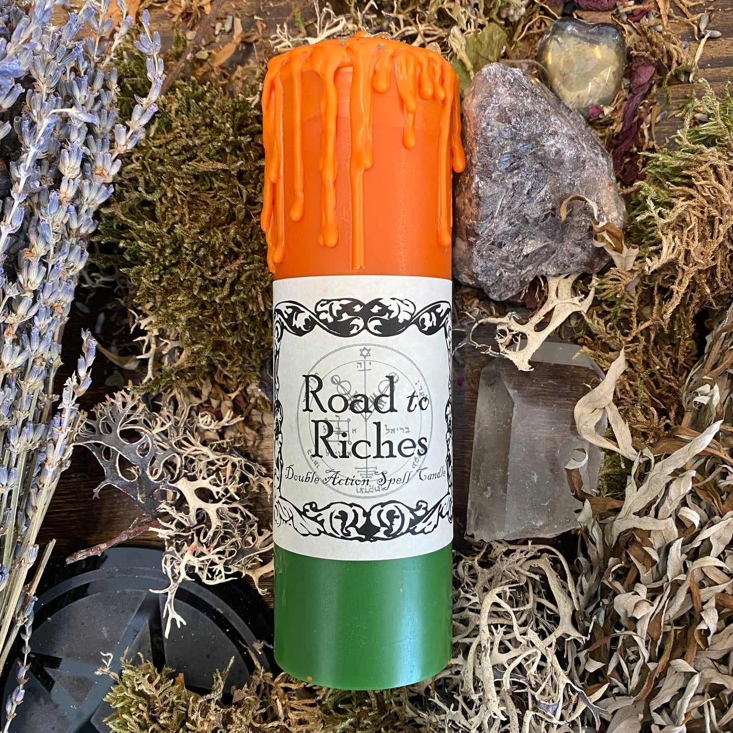 Road to Riches Prosperity Spell Candle