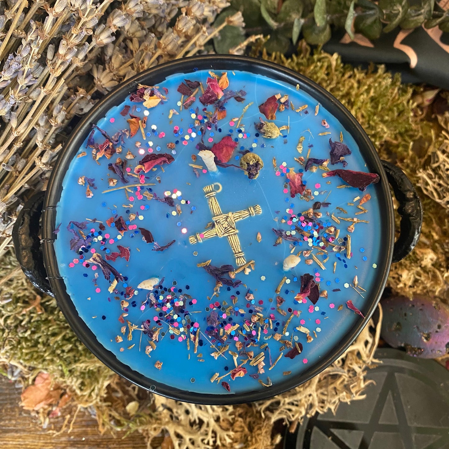 Chaudron de Brigid Imbolc Déesse Autel Spell Bougie
