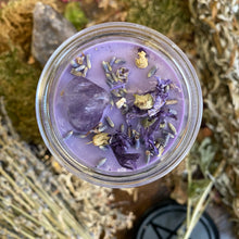 Load image into Gallery viewer, Crystal Magic Amethyst Spell Candle
