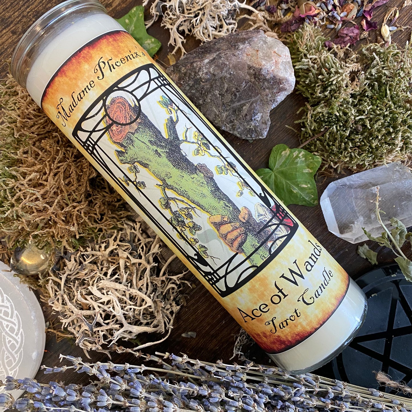 Tarot Aces Magic Spell Candles