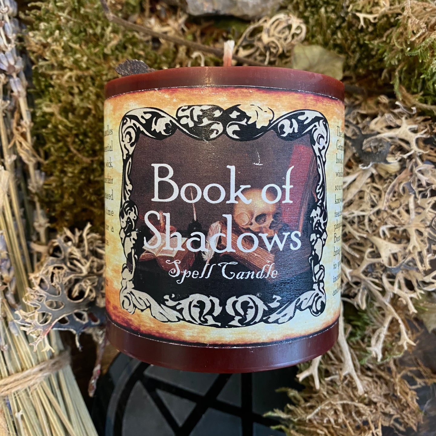 Book of Shadows Chunky Ritual Candle