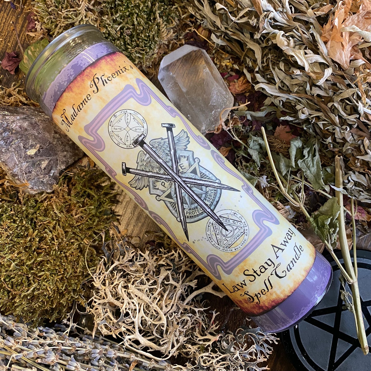 Law Stay Away Traditional Condition Candle