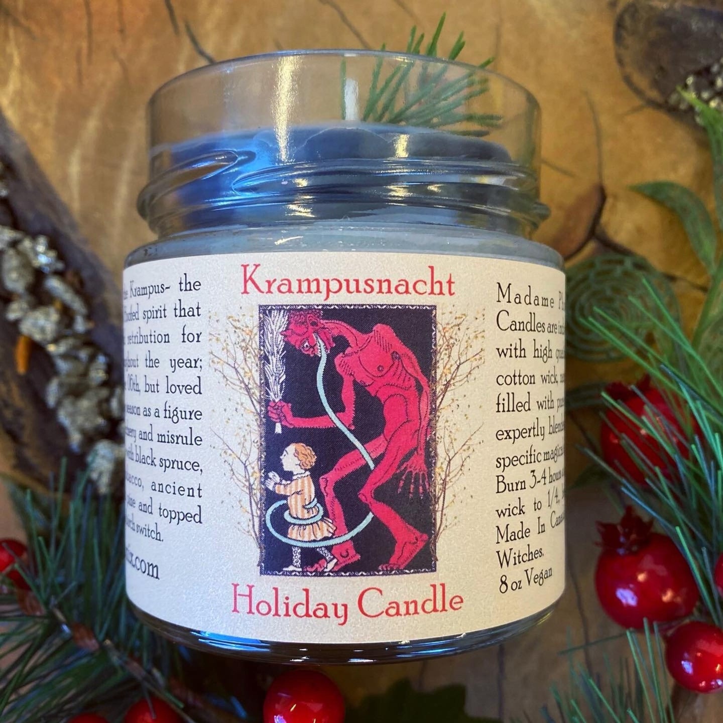 Krampus Holiday Candle