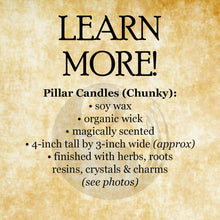 Load image into Gallery viewer, Full Moon Ritual Chunky Pillar Candle
