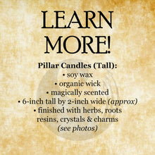 Load image into Gallery viewer, Spring Blessing Renewal &amp; Inspiration Spell Pillar Candle
