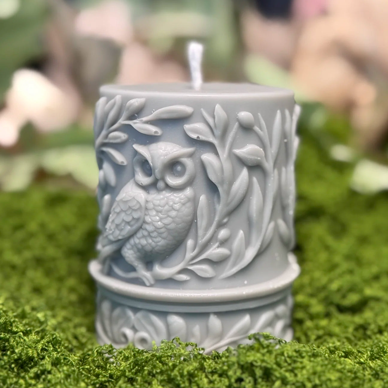 Owl Spirit Shaped Pillar Candle
