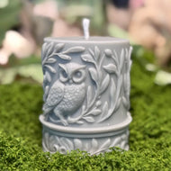 Owl Spirit Pillar Candle