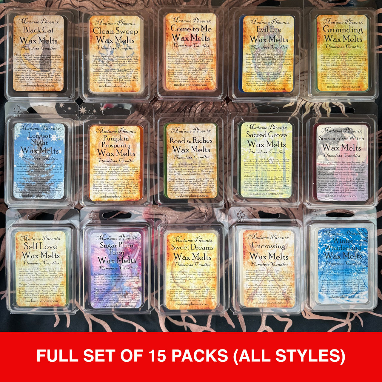 Wax Melt Mini Spell Packs (ENSEMBLE COMPLET)