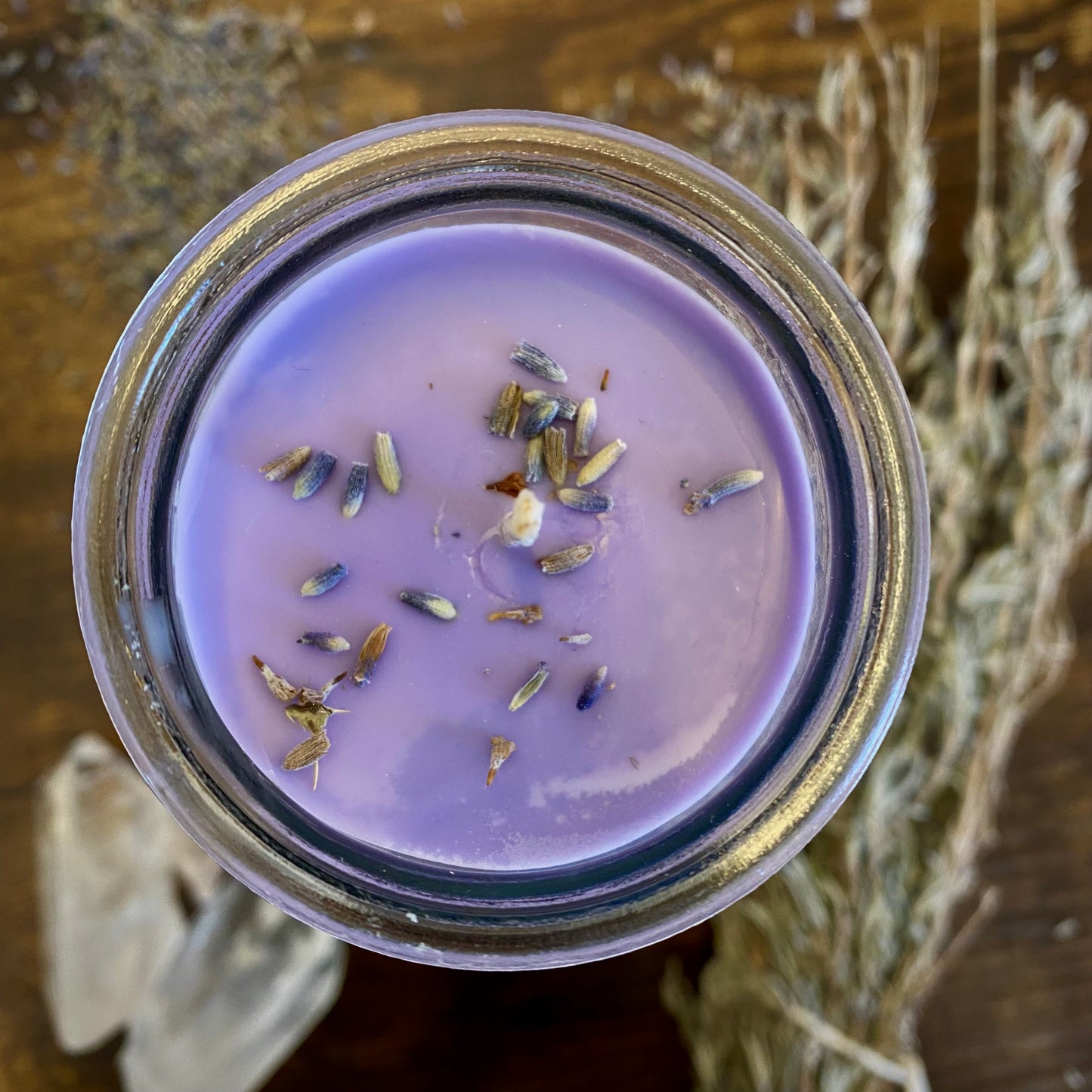 Bougie magique de sort d’aromathérapie d’amant de lavande