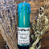 Peace of Mind Aromatherapy Spell Pillar Candle