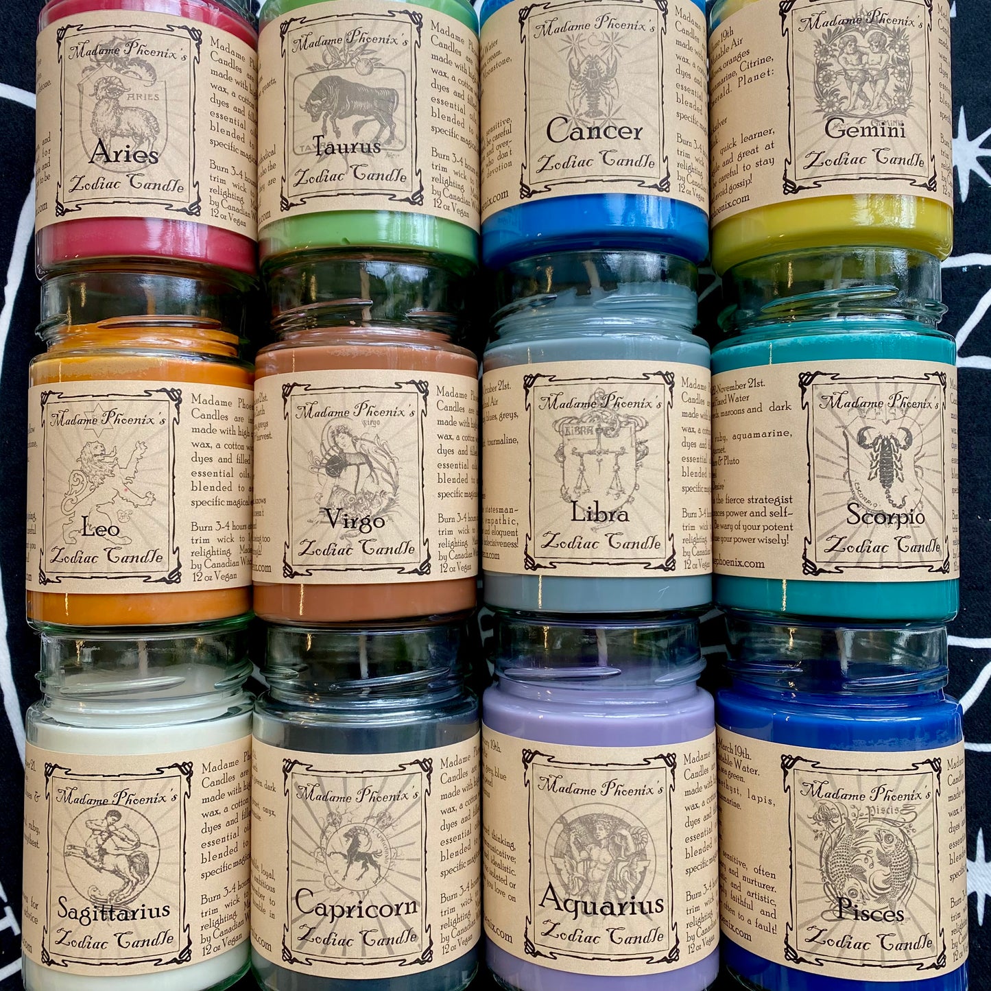 Zodiac Magic Spell Candles - All 12 Astrological Signs (FULL SET)