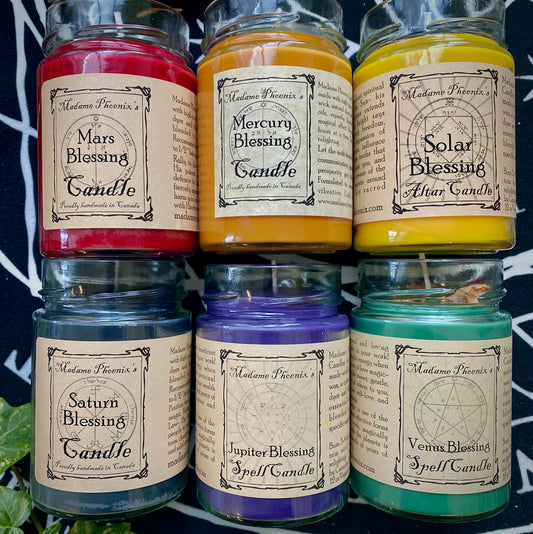 Planetary Magic Spell Candles (FULL SET)