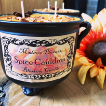 Load image into Gallery viewer, Spice Cauldron Abundance Blessing Spell Candle
