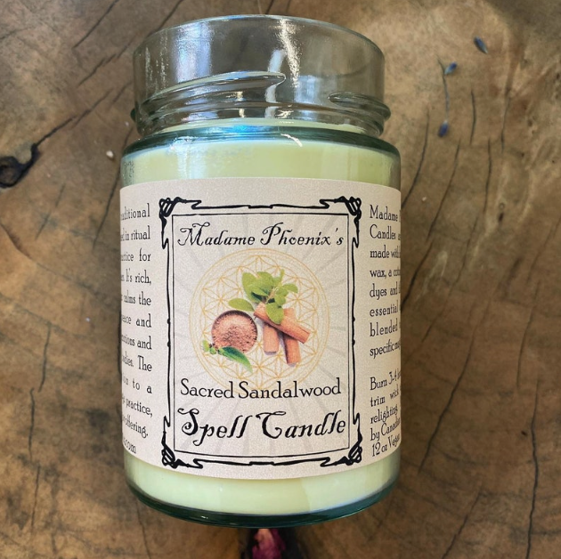 Bougie sacrée en bois de santal