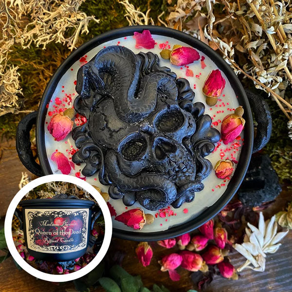 Bougie de sort du chaudron de la Reine des Morts