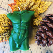 Load image into Gallery viewer, Figure Candle (Male Torso) Gods, Heros, Wild Men Candle
