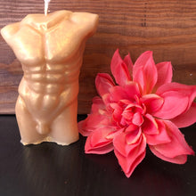Load image into Gallery viewer, Figure Candle (Male Torso) Gods, Heros, Wild Men Candle
