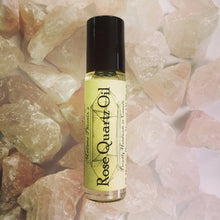 Load image into Gallery viewer, Rose Quartz Roll On Essential Oil Crystal Perfume
