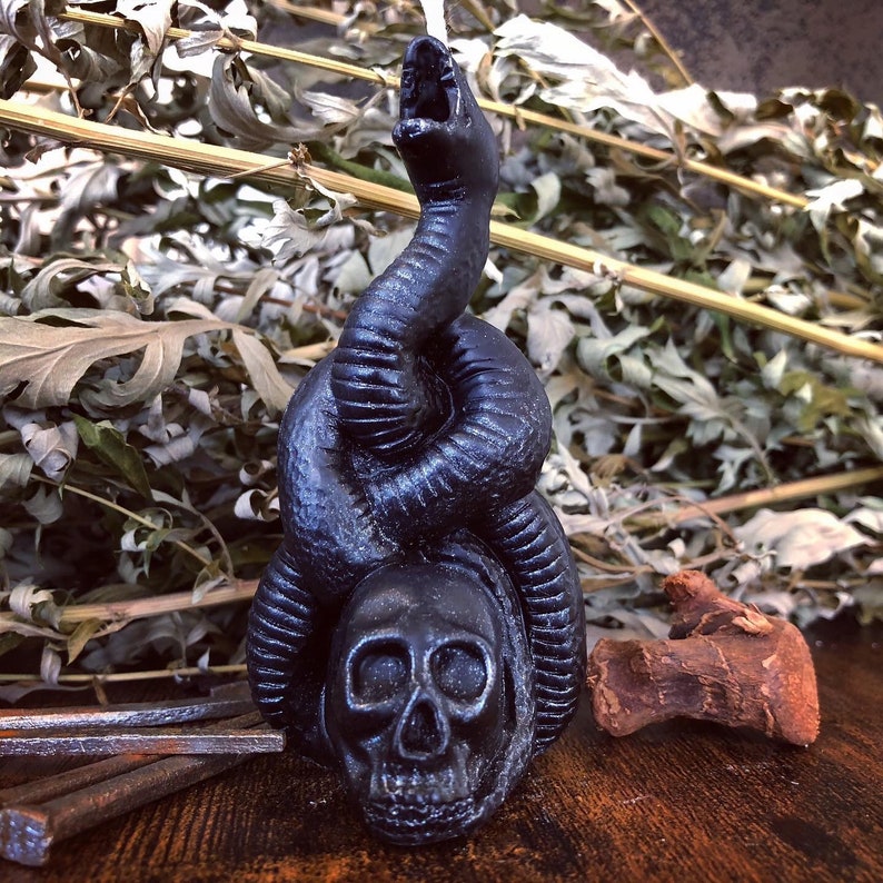 Snake Shaped Candle for Transformation and Personal Change
