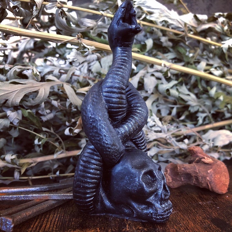 Snake Shaped Candle for Transformation and Personal Change