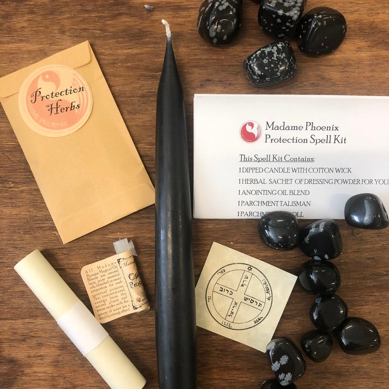 Kit de sorts magiques de bougies - Protection spirituelle