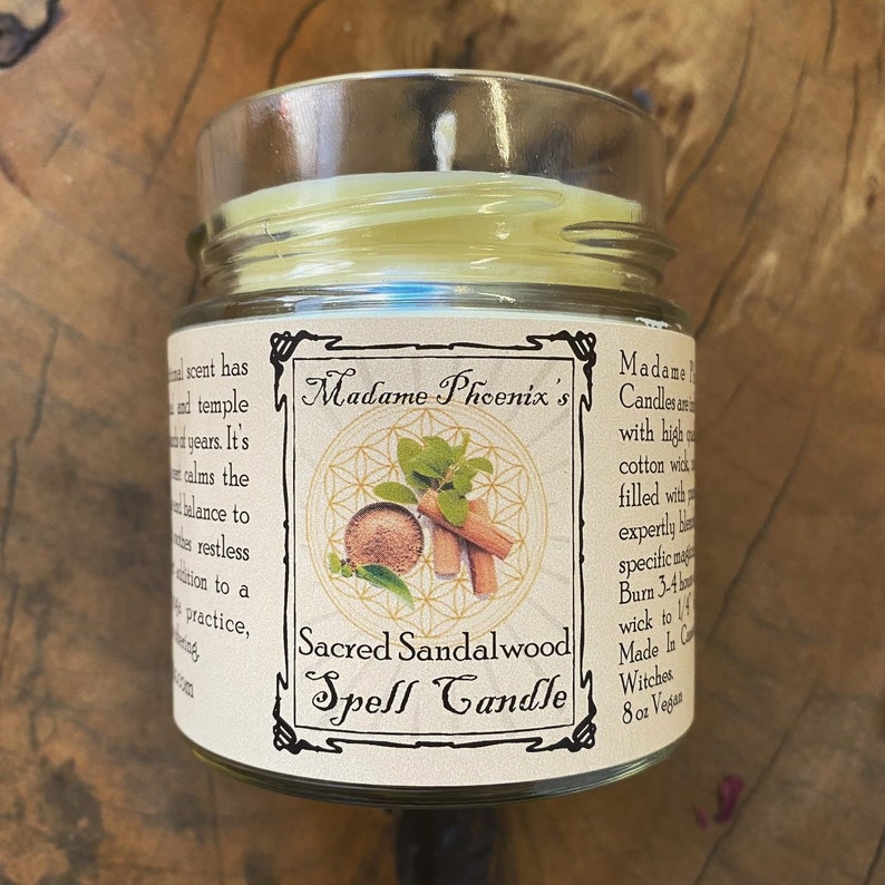 Bougie sacrée en bois de santal