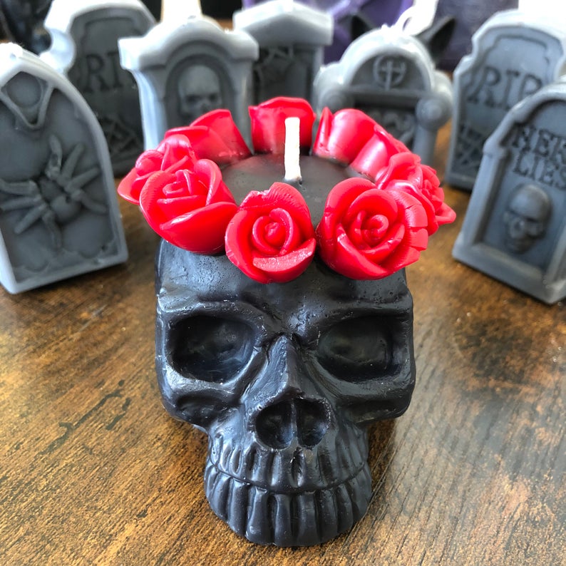 Bougie Crâne Reine des Morts