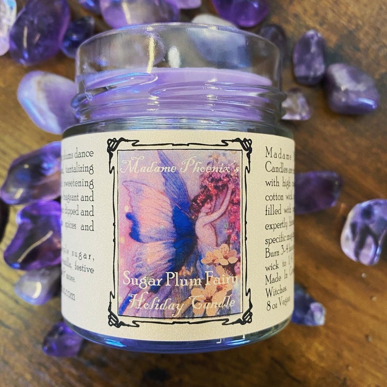 Sugar Plum Fairy Winter Candle