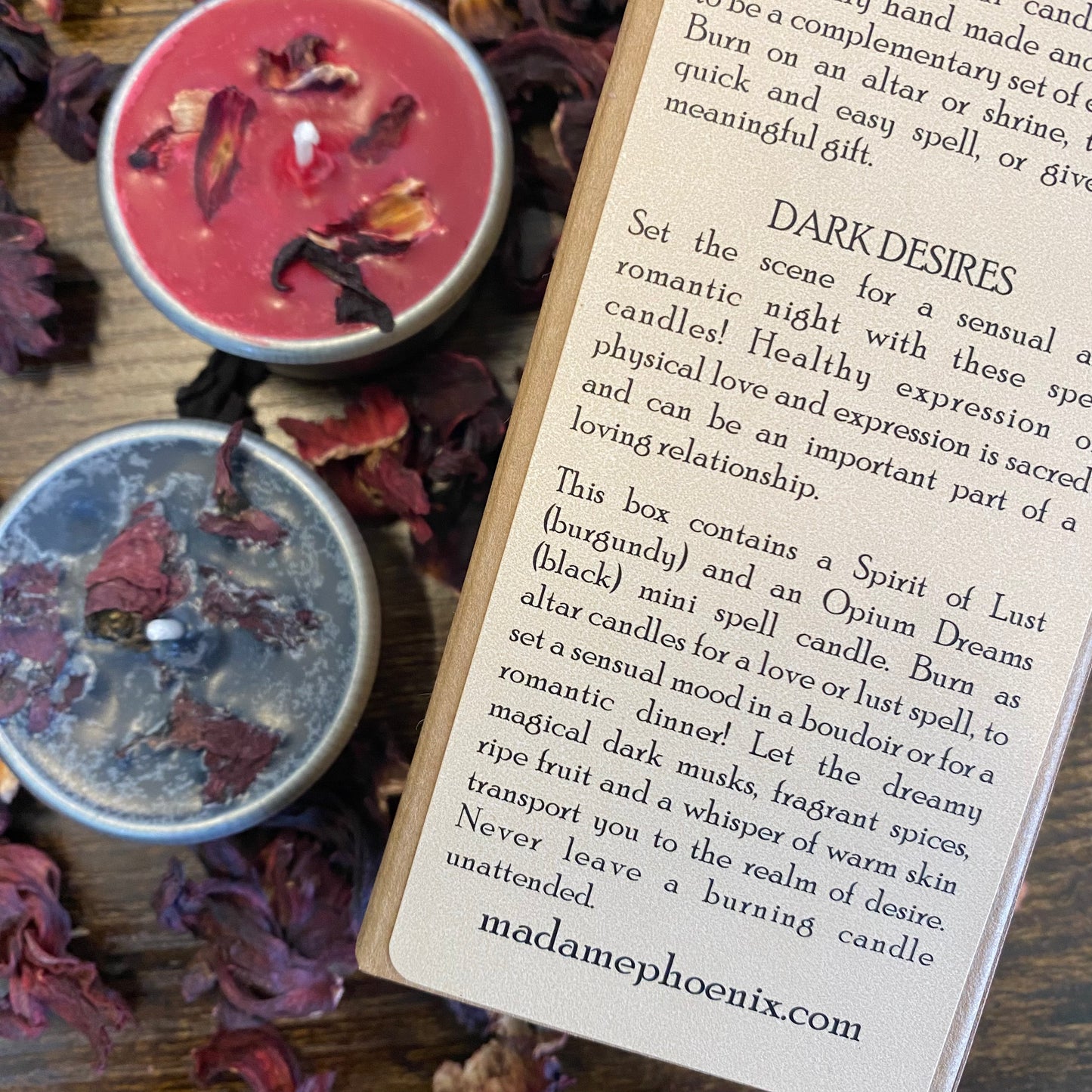Dark Desires Spell Sets mini tea light magic duo