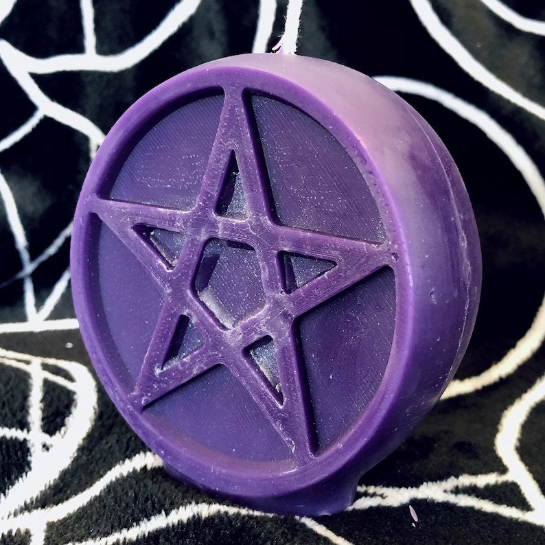 Sacred Pentacle Shaped Altar Candle