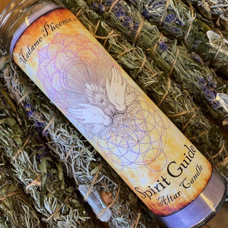 Spirit Guides Ritual Altar Candle
