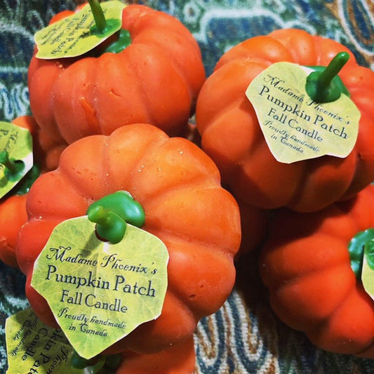 Pumpkin Patch Shaped Candle