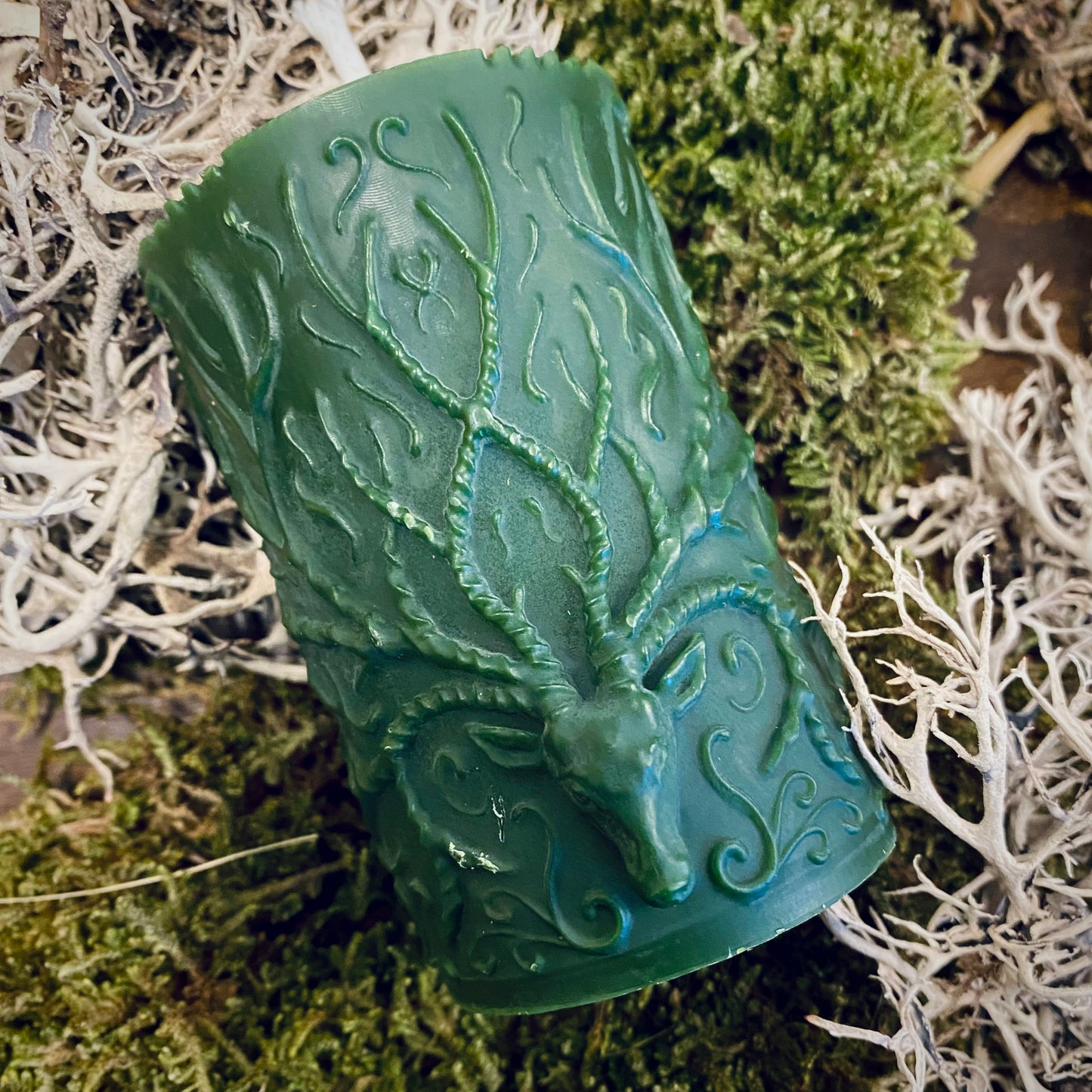 Cernunnos Chasseur Sacré Dieu des Sorcières Corne Une Bougie d'Autel 