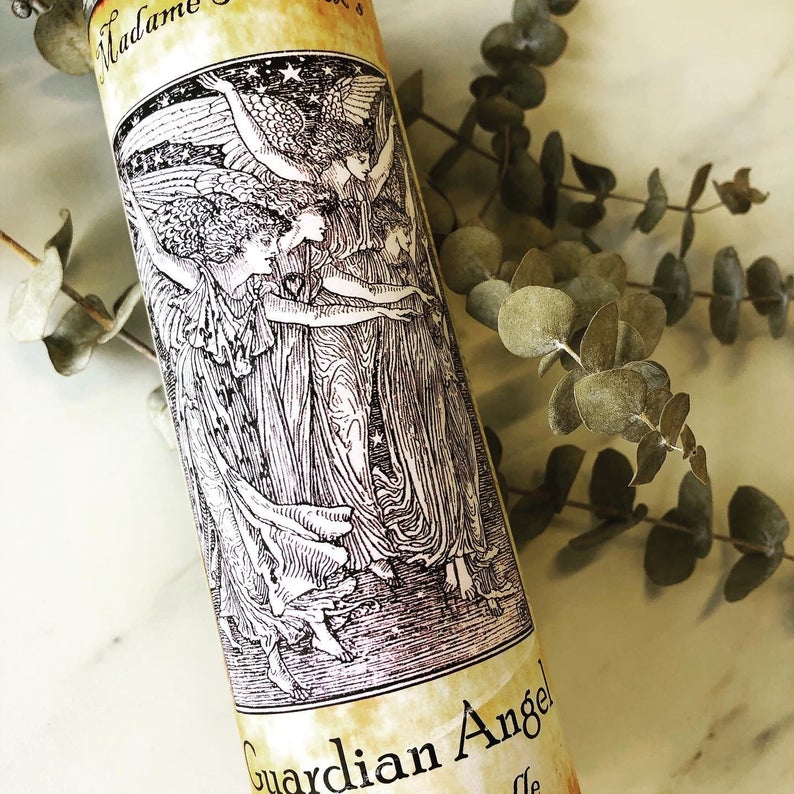 Bougie d’autel ange gardien