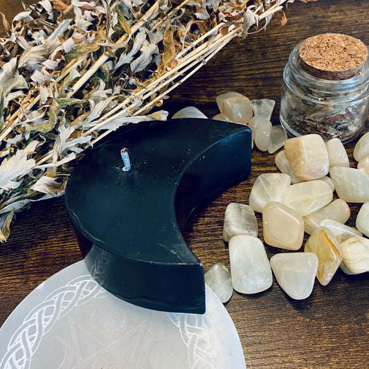 Crescent Moon Shaped Altar Candle