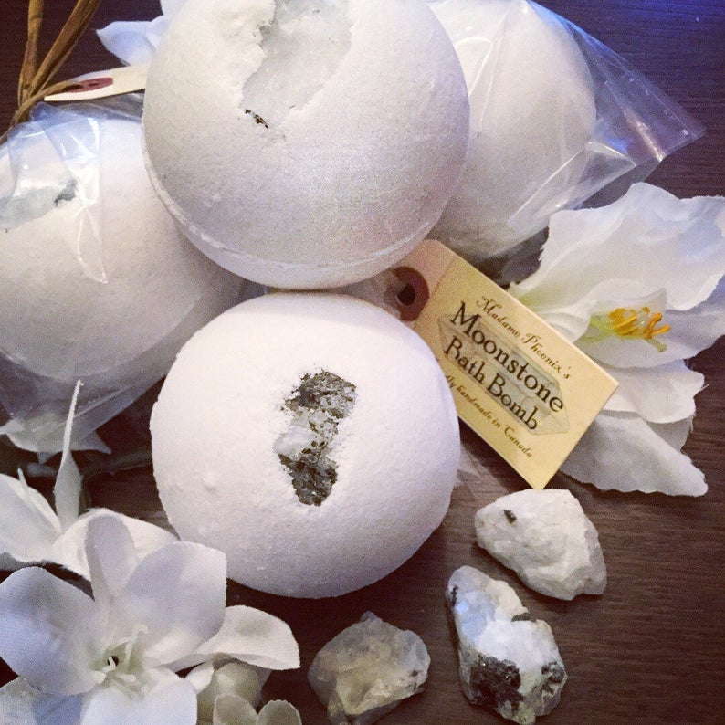 Moonstone Crystal Blessing Magic Bath Bomb